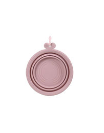 Produktbild von United Pets O-Bowl Faltbarer Reisenapf aus Silikon Rosa Mittel