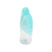Produktbild von United Pets Reisenapf Flasche aus Silikon Türkis