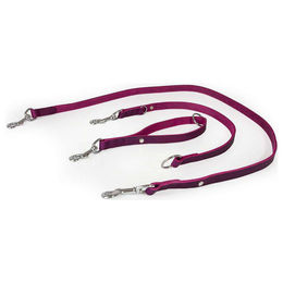 Produktbild von Universal Hundeleine aus Leder in Violett 235 cm x 22 mm