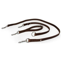 Produktbild von Universal Hundeleine aus Leder Weinheim Mocca 235 cm x 22 mm