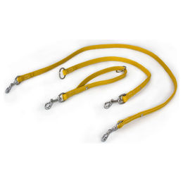 Produktbild von Universal Hundeleine Barcelona aus Bio-Leder in Gelb 235 cm x 14 mm