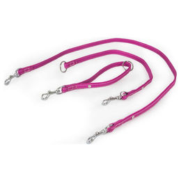Produktbild von Universal Hundeleine Barcelona aus Bio-Leder in Rosa-Violett 235 cm x 14 mm