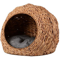 Produktbild von UNUS ANIMALS Katzenhöhle und Hundekorb aus Naturmaterialien mit Kissen für kleine bis mittlere Hunde und Katzen