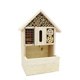 UNUS Garden Insektenhotel aus Holz bepflanzbar FSC 100% Natur – Bild 1 von 5