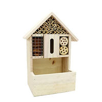 Produktbild von UNUS Garden Insektenhotel aus Holz bepflanzbar FSC 100% Natur