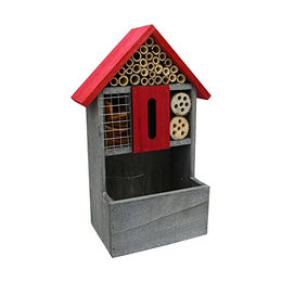 UNUS Garden Insektenhotel aus Holz bepflanzbar FSC 100% Nisthilfe für Wildbienen und Insekten – Bild 1 von 5