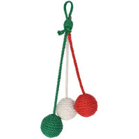 Produktbild von Unyqoos Interaktiver Sisal-Spielball für Katzen mit Baumwollseil und Glöckchen als robustes Kratzspielzeug