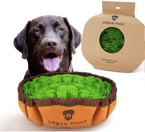 URBAN PAUL Schnüffelteppich FLEX Intelligenzspielzeug für Hunde aus Filz grün 48x48 cm – Bild 1 von 10