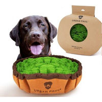 Produktbild von URBAN PAUL Schnüffelteppich FLEX Intelligenzspielzeug für Hunde aus Filz grün 48x48 cm
