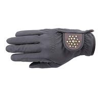 Produktbild von USG ASCONA Reithandschuhe mit Glitzersteinen Braun Größe 8,5/XL