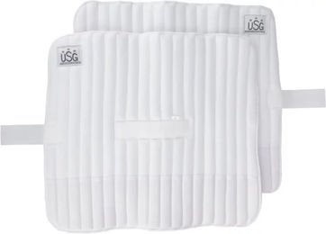 USG Bandagierunterlagen mit Ballenverstärkung Gamaschen Weiß 2er Set – Bild 1 von 2