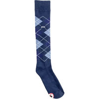 Produktbild von USG Caro Original Anti Tick Reitsocken aus Baumwolle Unisex Blau Größe 42/46 3er Pack