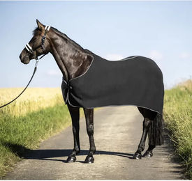 Produktbild von USG Fleece-Pferdedecke Schwarz 75 cm