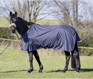 Produktbild von USG Führzügeldecke aus Fleece für Pferde in Blau 145 cm