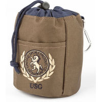 Produktbild von USG Futterbeutel aus Nylon mit Gürtelschlaufe wasserabweisend Braun Blau 12 cm x 10 cm