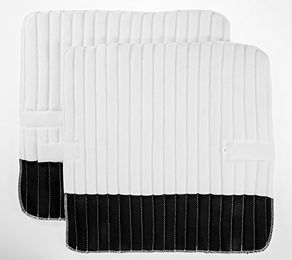 Produktbild von USG Gamaschen Bandagierunterlagen mit Ballenverstärkung 2er Set Schwarz Weiß Größe L