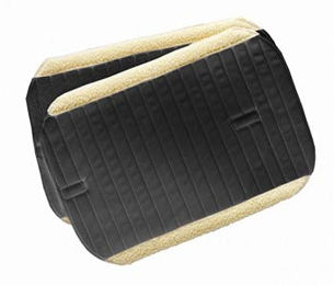 USG Gamaschen für Pferde mit Plüschrand in Schwarz 2er Set – Bild 1 von 3