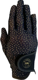 USG Juno Kinder Reithandschuhe Schwarz Gold Taille 7 – Bild 1 von 4