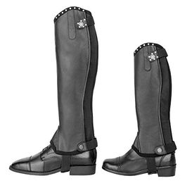 Produktbild von USG Leder Minichaps Hoppiletten Modena Kids Schwarz Bling XXS