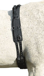 Produktbild von USG Longiergurt aus Neopren mit Handschlaufen in Schwarz für Warmblut Pferde