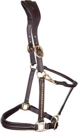 USG Lovely Lederhalfter für Pony in Schwarz Braun mit Silberbeschlag – Bild 1 von 2