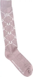 Produktbild von USG Lucky Reitsocken aus Baumwolle Unisex Braun oder Rosa Größe 29/35