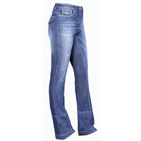 Produktbild von USG Marina Reitjeans für Damen mit Full Grip aus Baumwolle in Blau