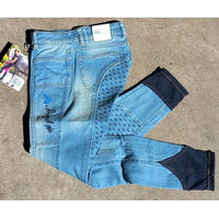 Produktbild von USG Ponylove Kinder Jeans Vollbesatz Reithose Blau Grösse 176