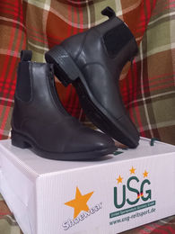 USG Premium Paddock 2.0 Reitstiefeletten aus Leder für Damen in Schwarz Grösse 38 – Bild 1 von 2