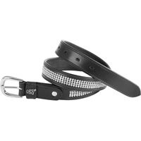 Produktbild von USG Princess Ledergürtel für Damen in Schwarz mit silberner Schnalle 105 cm