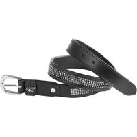 Produktbild von USG Princess Ledergürtel für Damen in Schwarz mit silberner Schnalle 105 cm