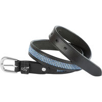Produktbild von USG Princess Ledergürtel für Damen Schwarz Silber 95 cm