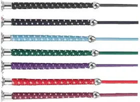 USG Reitgerte Silvery aus Leder 5er Pack – Bild 1 von 2