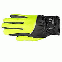 Produktbild von USG Reithandschuhe Unisex aus Serina und Thinsulate Winter Kunstleder Gelb Schwarz Größe M