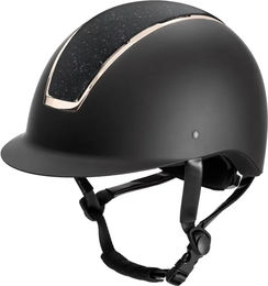 USG Reithelm Comfort Jewel Unisex in Rosa Schwarz Rosegold Größe S – Bild 1 von 2