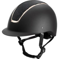 Produktbild von USG Reithelm Comfort Jewel Unisex in Rosa Schwarz Rosegold Größe S