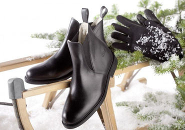 USG Reitstiefel New Allround Winter Stiefelette aus Leder Schwarz Größe 42 – Bild 1 von 1