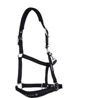 Produktbild von USG Shiny Pferd Halfter aus Nylon in Schwarz Full