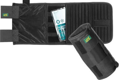 USG Wärme- und Kühlgamaschen für Pferde aus Polyester Schwarz 2er Set – Bild 1 von 2