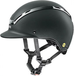 Uvex Exxeed Mips Reithelm Unisex Schwarz mit Kunstleder Grösse M – Bild 1 von 2