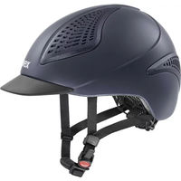 Produktbild von Uvex Exxential III Reithelm Unisex aus Kunststoff in Blau oder Schwarz Größe L