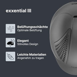 uvex exxential III Reithelm Unisex Grau Kunststoff Grösse 55-57cm – Bild 1 von 8