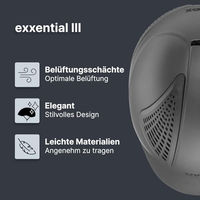 Produktbild von uvex exxential III Reithelm Unisex Grau Kunststoff Grösse 55-57cm