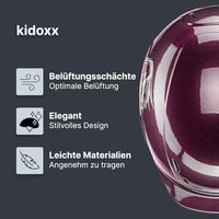 Produktbild von uvex Kidoxx Kinder Reithelm in Rot oder Lila Grösse XS