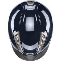 Produktbild von Uvex Perfexxion III shiny Reithelm aus Kunststoff in Schwarz oder Braun Größe XXS-S (52-55)