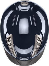 Uvex Perfexxion III shiny Reithelm Schwarz Blau Größe L-XL – Bild 1 von 6