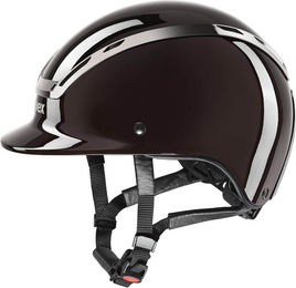 Uvex Reithelm Exxeed Shiny Chrome in Mocca Glossy Braun Grösse 59-61 – Bild 1 von 1