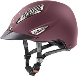 Uvex Reithelm Perfexxion II Grace für Damen aus Kunstleder in Rosa oder Rot Größe 57-59cm – Bild 1 von 5