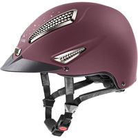 Produktbild von Uvex Reithelm Perfexxion II Grace für Damen aus Kunstleder in Rosa oder Rot Größe 57-59cm