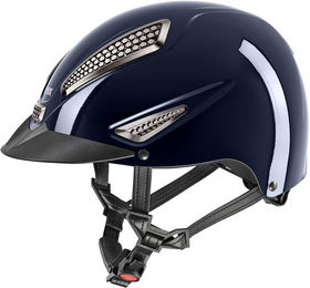 Uvex Reithelm Perfexxion III Shiny in Navy Blau mit Memory Foam Größe 52-55 cm – Bild 1 von 1